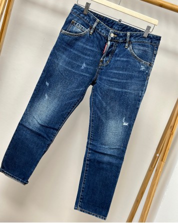 Džíny dámské Dsquared2 modré cropped jeans